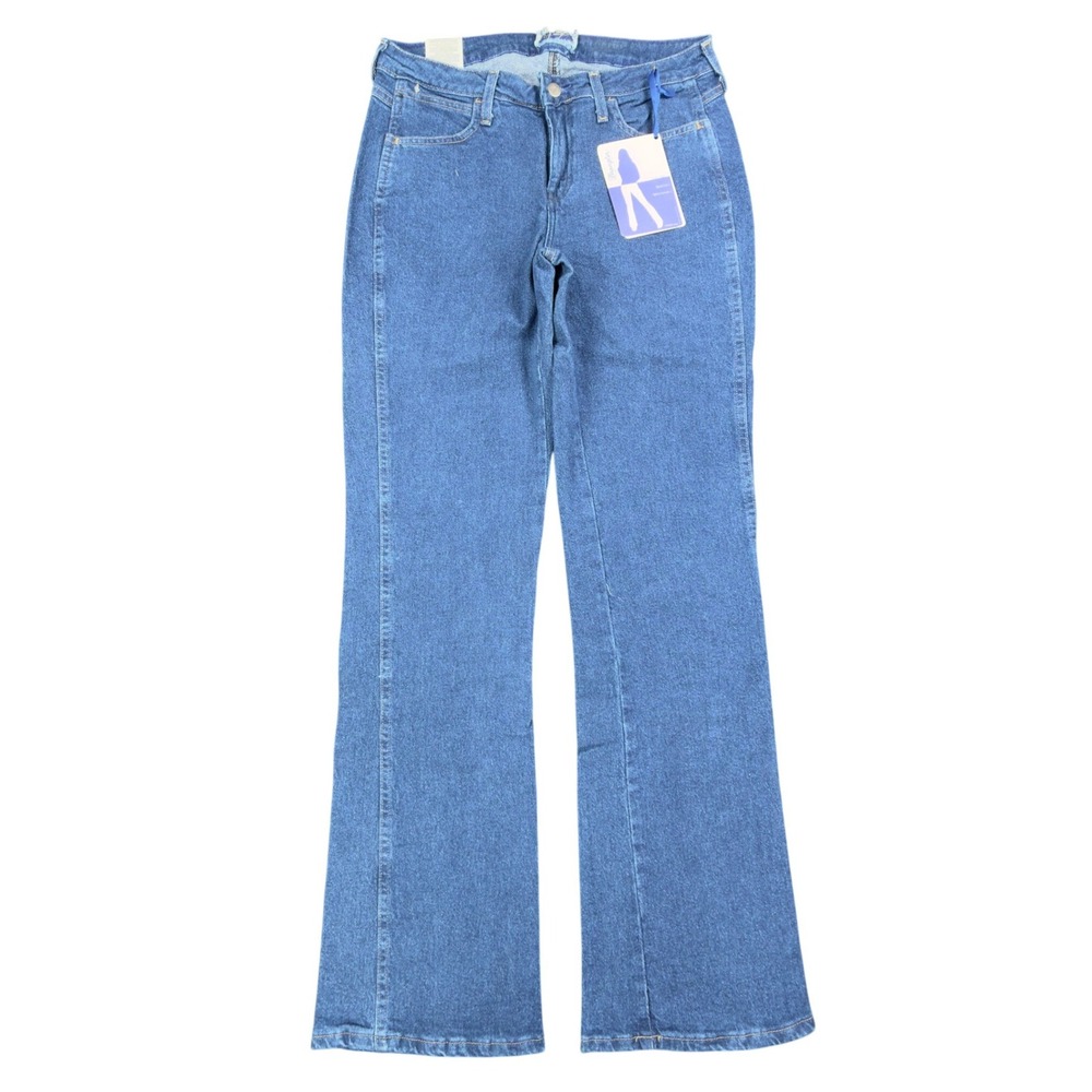 Wrangler Y2K Cowboy Cut Jeans Womens 7/8 x 34 Blue Denim Bootcut NWT